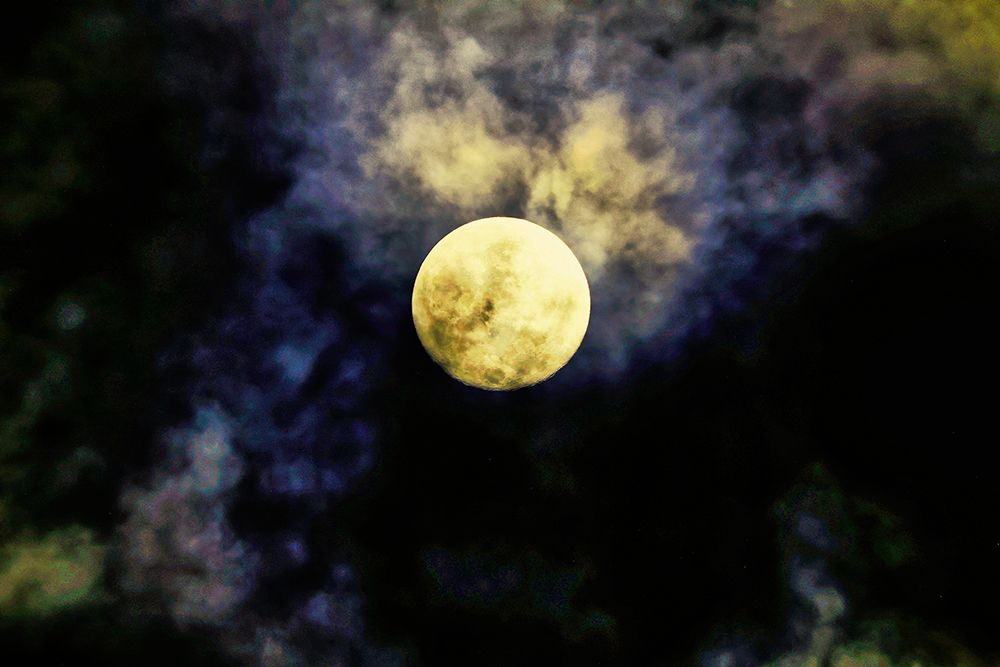 Full moon over Bali-Indonesia-Southeast Asia